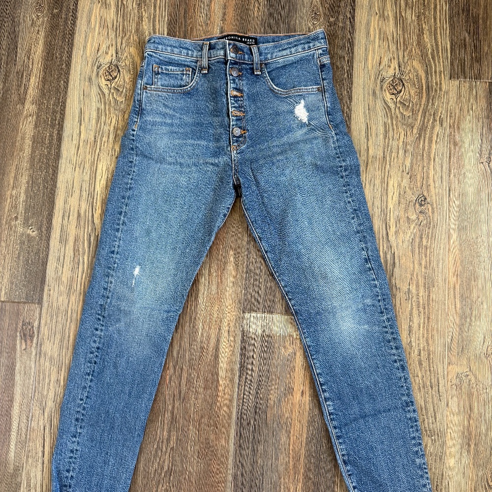 Veronica Beard Faye 11” High-Rise Skinny Jeans – Size 28